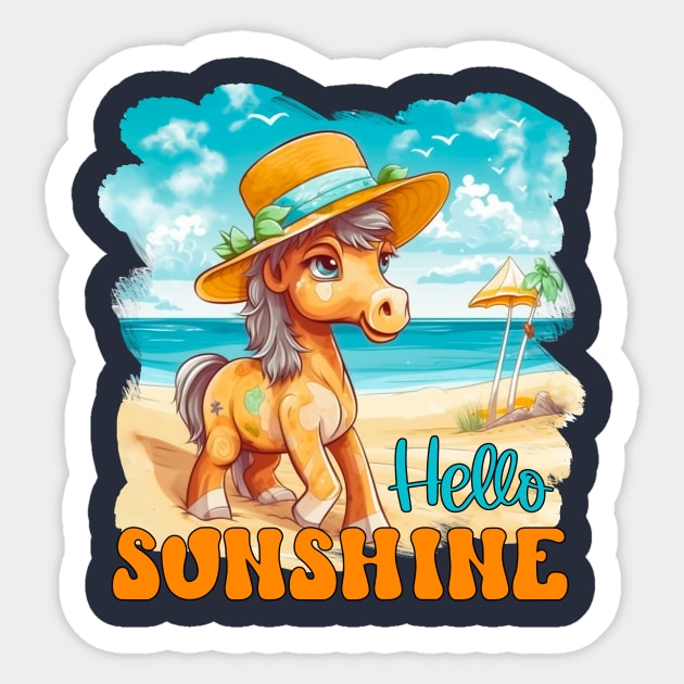 Hello Sunshine Sticker by Designs by Ira